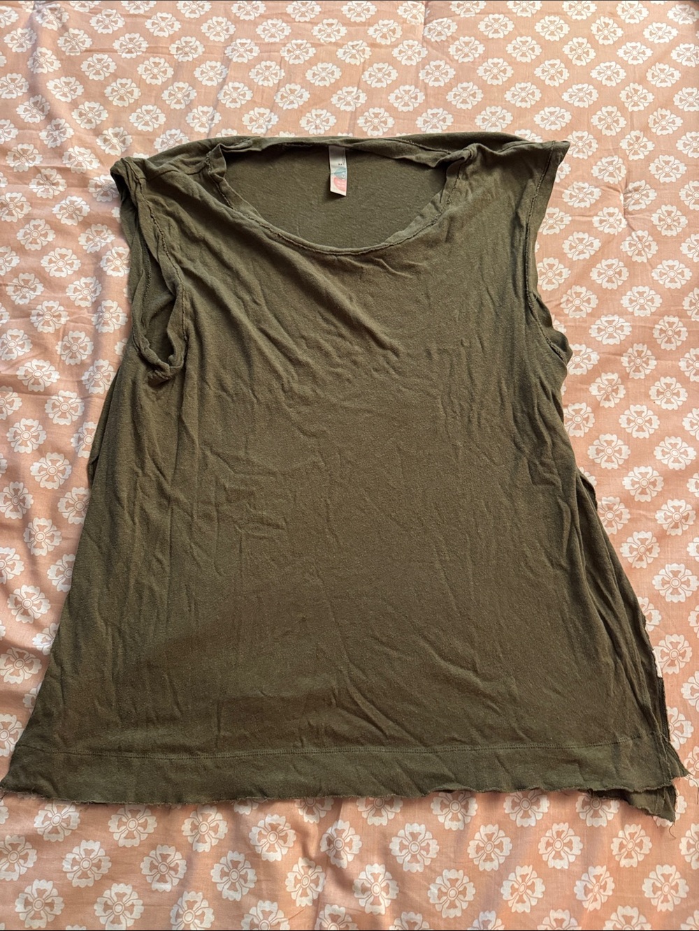 Women’s FP Beach Olive Green Sleeveless Casual Top